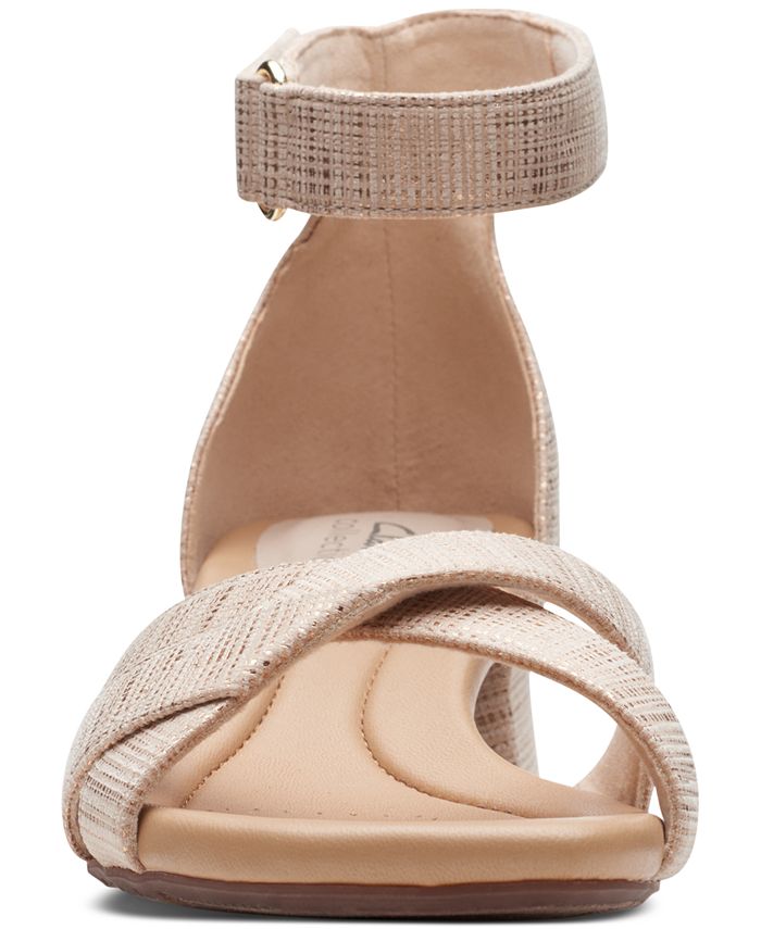 Clarks Women's Desirae Lily AnkleStrap Sandals Macy's