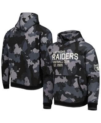 Men's Black Las Vegas Raiders Camo Pullover Hoodie