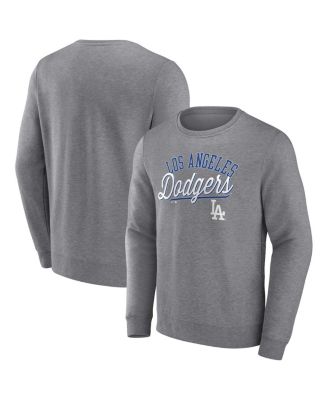 Men's Heather Gray Los Angeles Dodgers Simplicity Pullover Sweatshirt