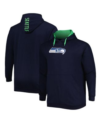 Profile Women's Heather Charcoal Seattle Seahawks Plus Size Fleece Full-Zip Hoodie Jacket