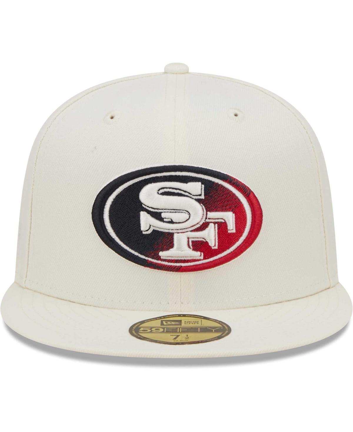 Men's New EraSan Francisco 49ers Chrome Color Dim 59FIFTY Fitted Hat - Cream