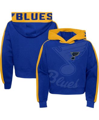 Outerstuff Big Girls Blue St. Louis Blues Record Setter Pullover