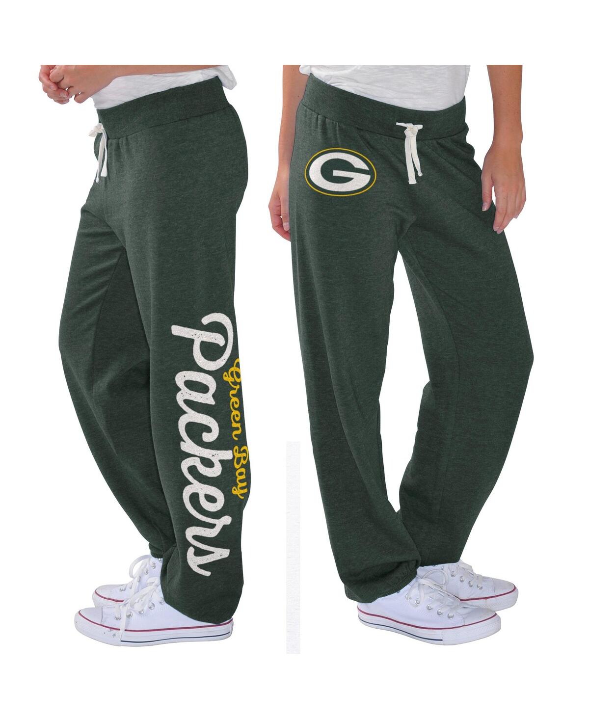 Women's G-iii 4Her by Carl Banks Green Green Bay Packers Scrimmage Fleece Pants - Green