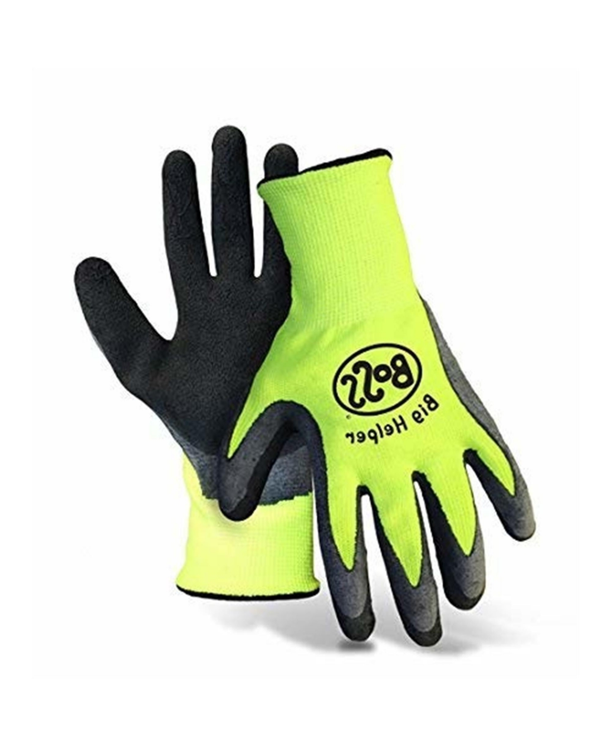 Boss Kid's Big Helper High Visibility Nylon Knit Latex Palm Garden Glove
