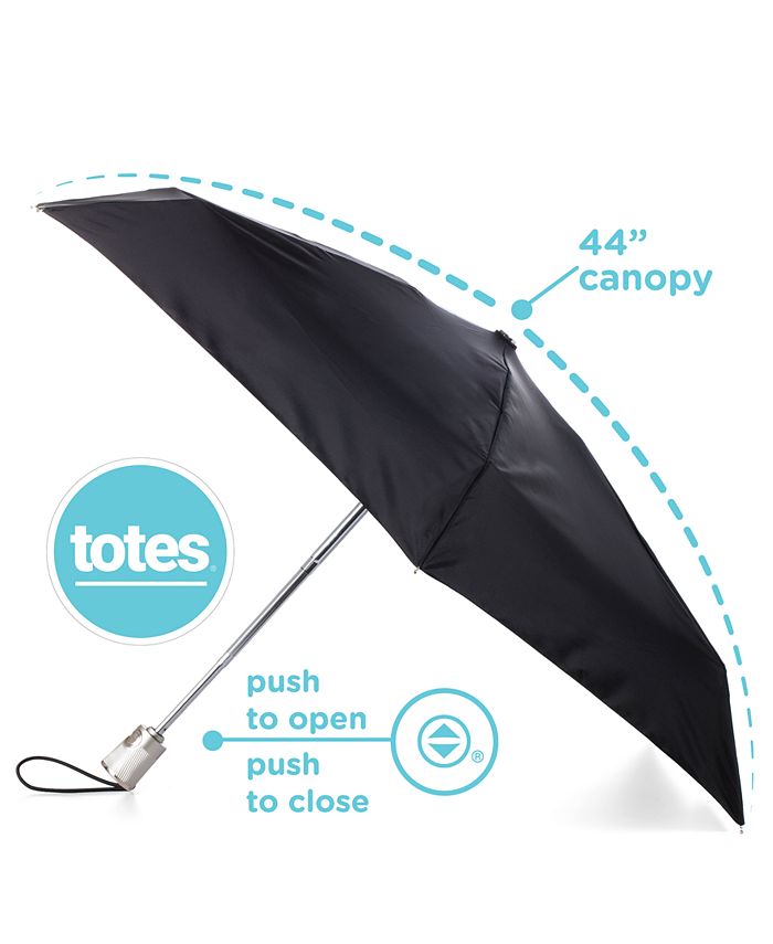 Totes Water Repellent Auto Open Close Folding Umbrella & Reviews All