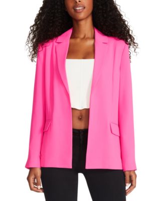 Steve Madden Women's Payton Open-Front Long-Sleeve Blazer - Macy's