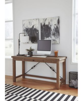 Autumn Flint Oak Home Office Writing Desk