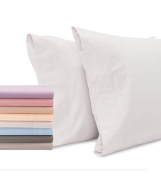 100% Premium Cotton Pillow Cases - Soft and Breatheable - Open Enclosure - Queen - Pink