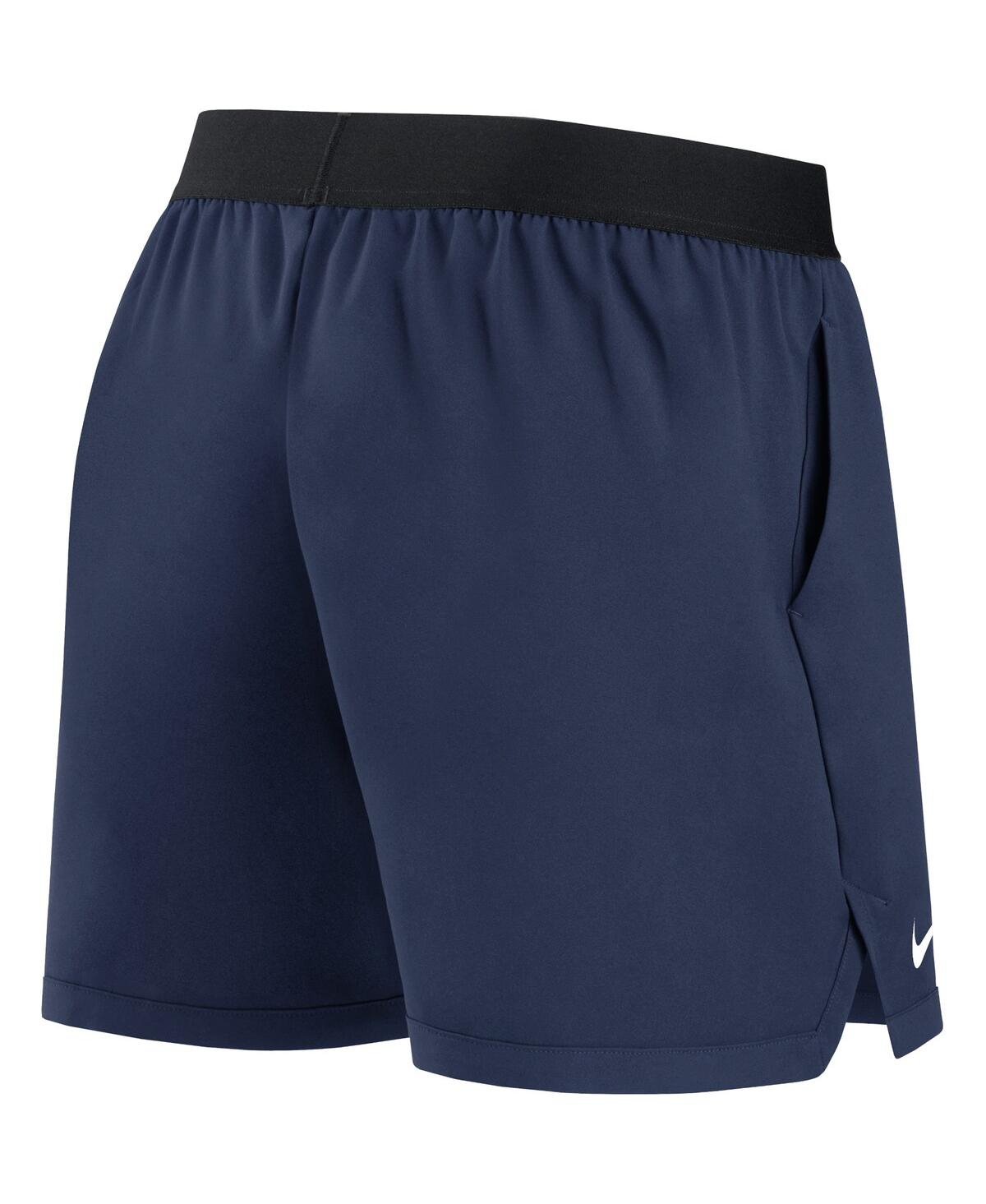 Shop Nike Women's  Navy Milwaukee Brewers Authentic Collection Flex Vent Max Performance Shorts