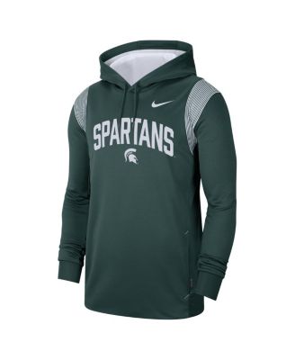 Men's Green Michigan State Spartans 2022 Game Day Sideline Performance Pullover Hoodie