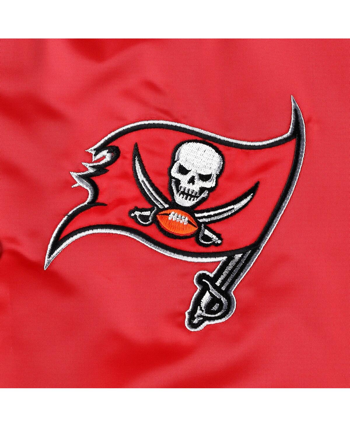 Shop Starter Men's  Red Tampa Bay Buccaneers The Pick And Roll Full-snap Jacket