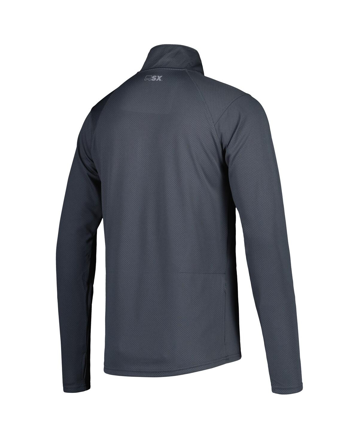 Msx By Michael Strahan Men's  Charcoal Washington Commanders Half-zip Hoodie In Charcoal