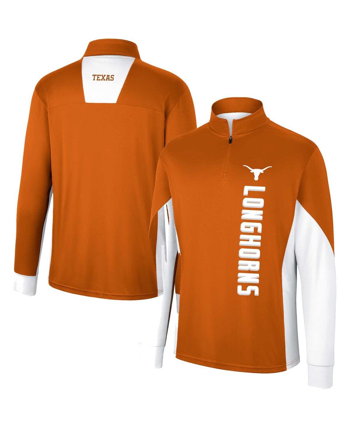 Shop Colosseum Men's  Texas Orange Texas Longhorns Bart Quarter-zip Windshirt