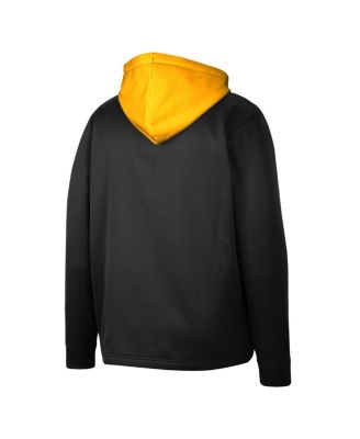 Men's Black Iowa Hawkeyes Luge 3.0 Quarter-Zip Hoodie