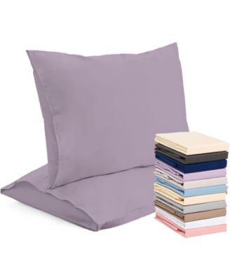 100% Premium Cotton Pillow Cases - Soft and Breatheable - Envelope Enclosure - King - Pink