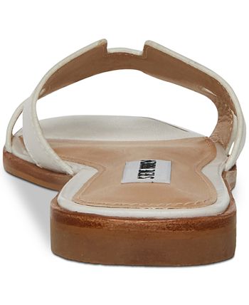 HADYN Tan Leather Women's Slide Sandals
