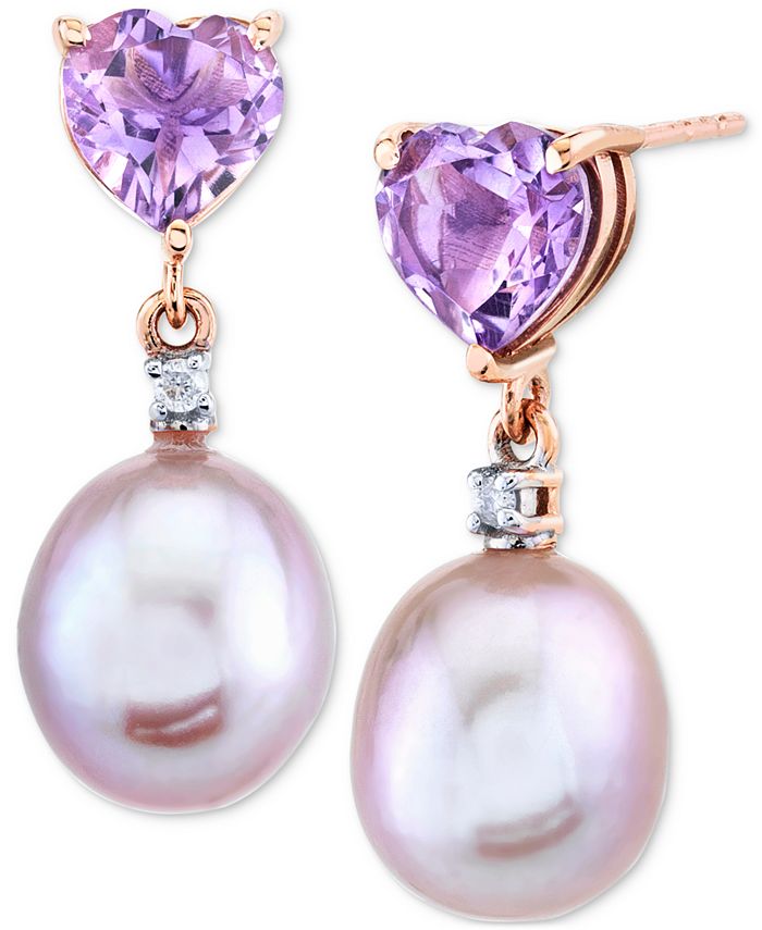 Macy's amethyst earrings top