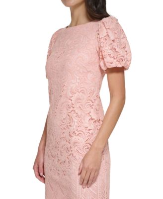 Women's Church Dress Jessica Howard Petite Lace Puff-Sleeve Shift Dress -  Macy's Jessica Howard Lace Dress