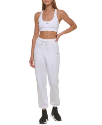 DKNY - Women's Performance Metallic-Logo Racerback Sports Bra