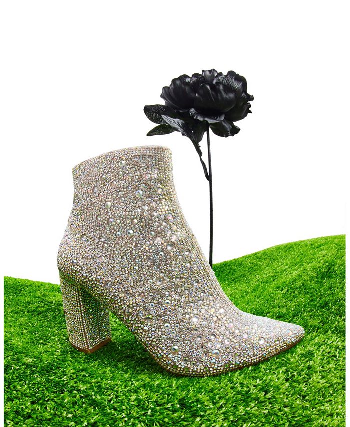 blue by betsey johnson cady evening booties