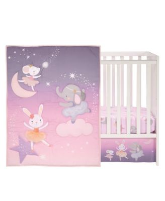Tiny Dancer 3-Piece Ballet Baby Crib Bedding Set - Elephant