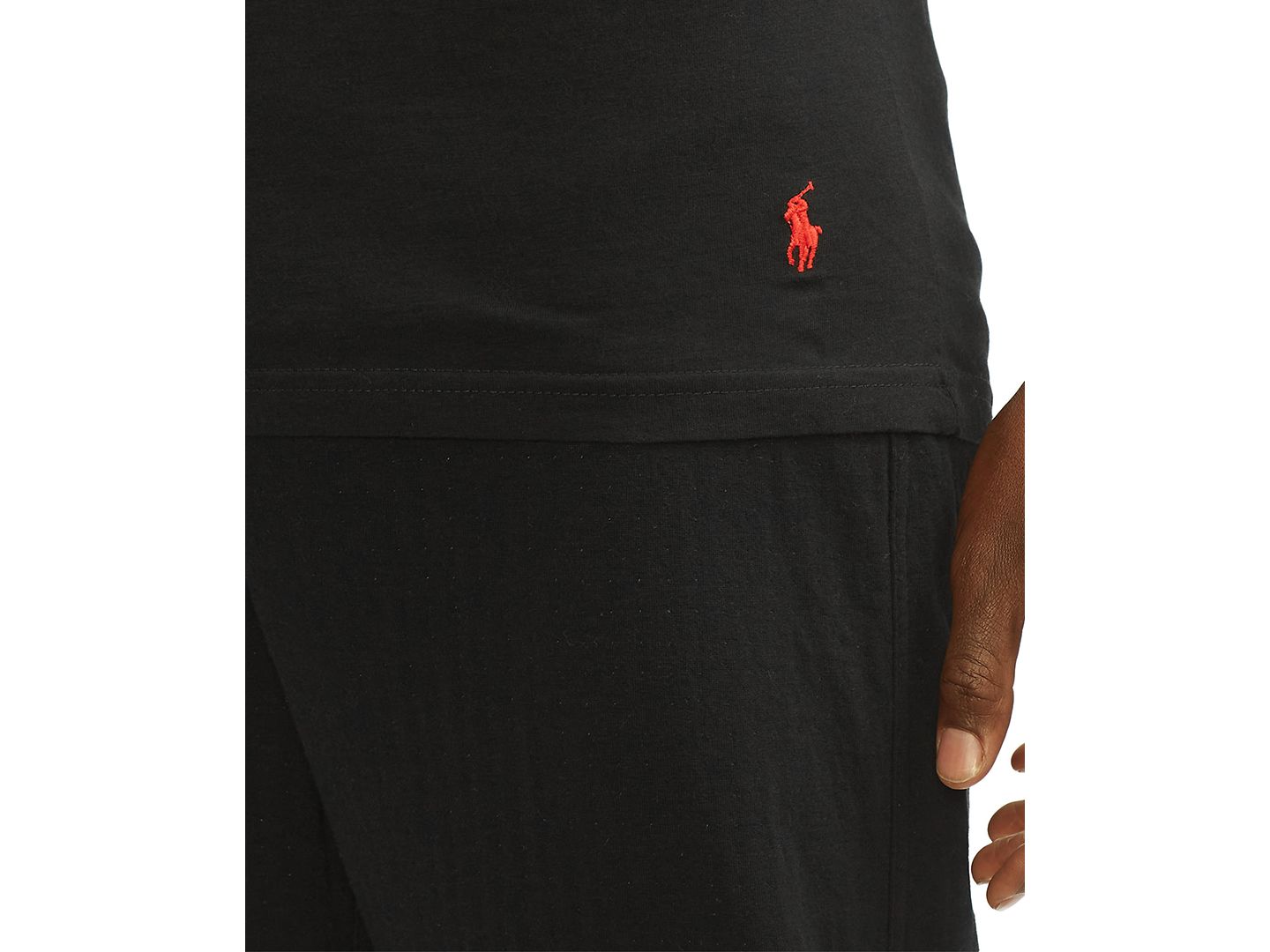 Бельё Undershirts для мужчин, 3 шт. — Polo Ralph Lauren, цвет: Чёрный — фото 3