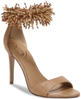 Sam Edelman - Gillie Beaded Ankle-Strap Dress Sandals
