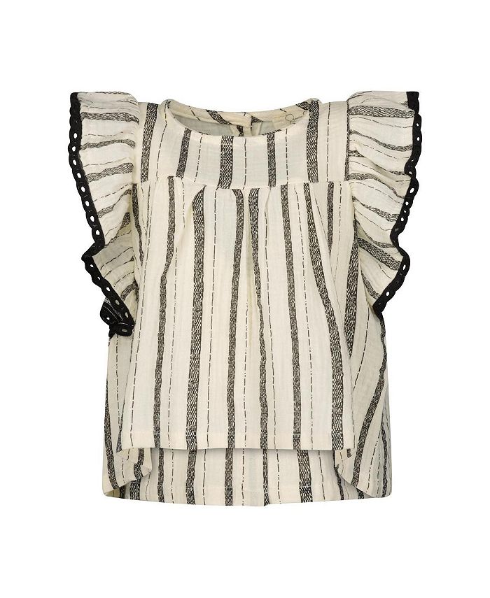 Jessica Simpson Big Girls 2 Piece Striped Top & Jeans Set Macy's