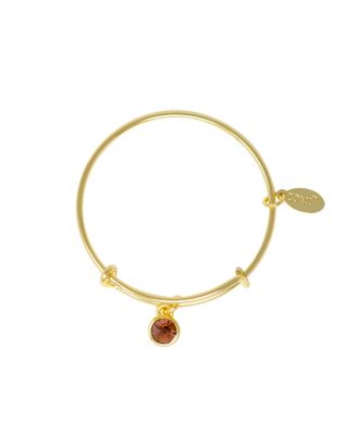 Zomi Gems Birthstone Bangle Bracelet for Kids - February