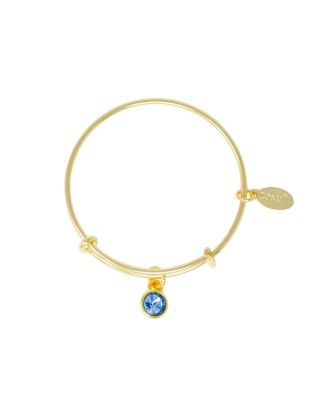 Zomi Gems Birthstone Bangle Bracelet for Kids - March