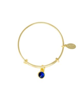 Zomi Gems Birthstone Bangle Bracelet for Kids - September