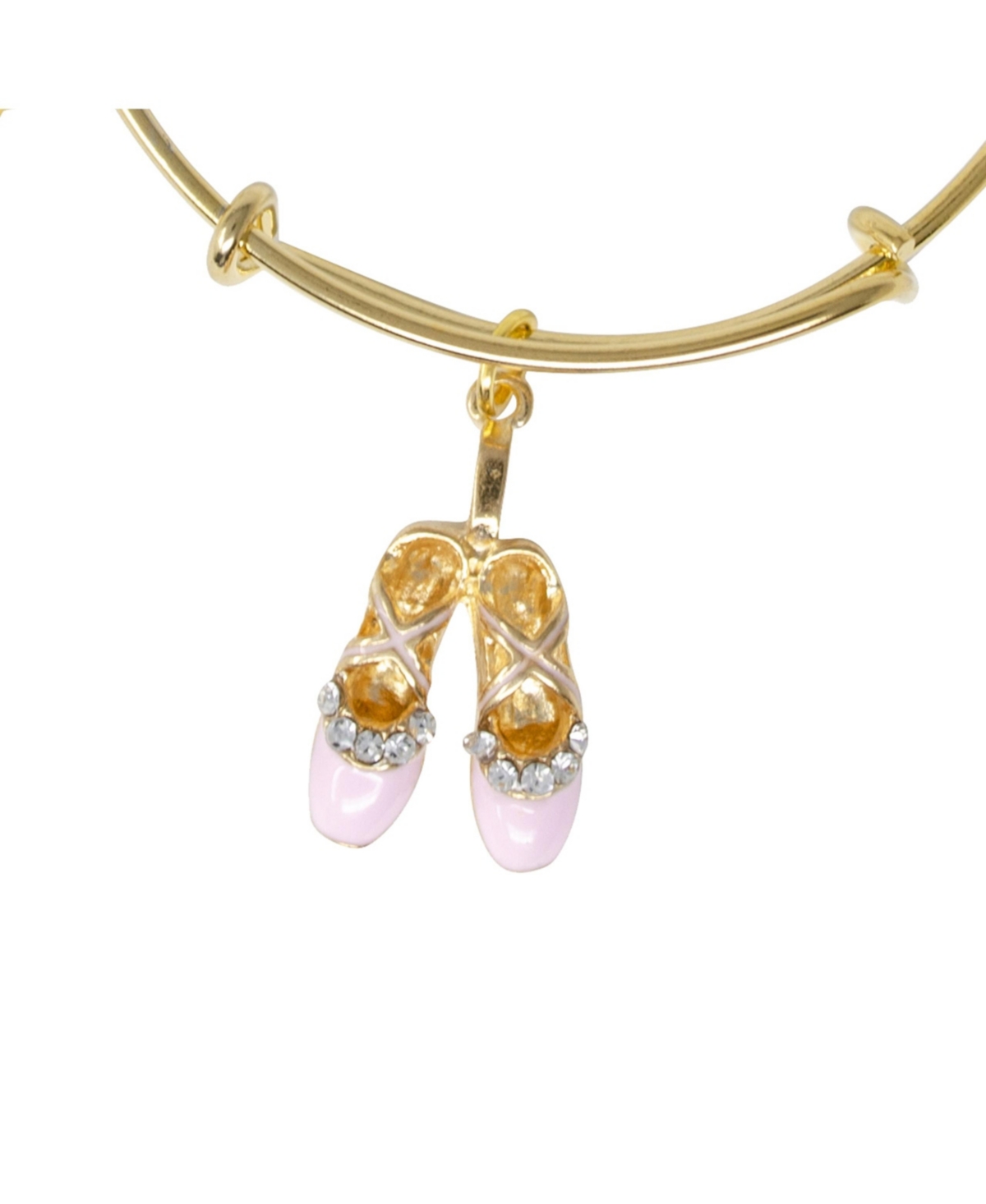 Ballet SlippersBangle Bracelet for Girls - Gold
