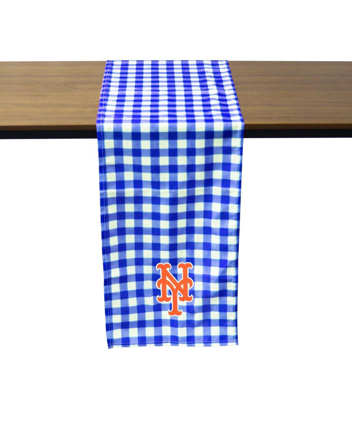 New York Mets Buffalo Check Table Runner - Blue
