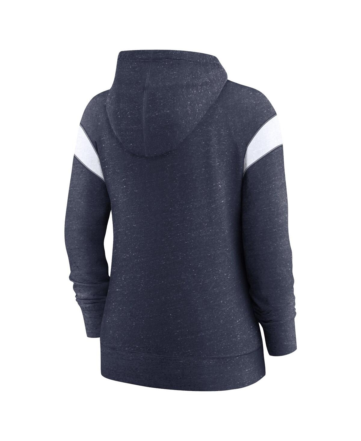 Nike College Navy/white Seattle Seahawks Plus Size Monaco Full-zip Lightweight Hoodie In Navy,white