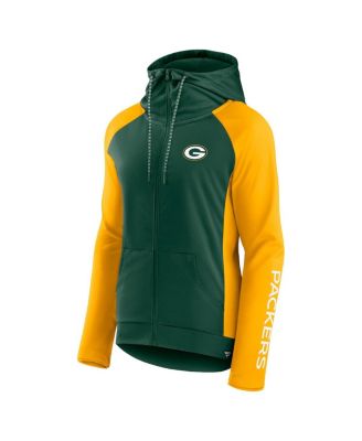 Sweat à Capuche Femme Green Bay Packers, Fermeture 1/4 Zip, Coupe Loose, Vert Universitaire, 47 Brand
