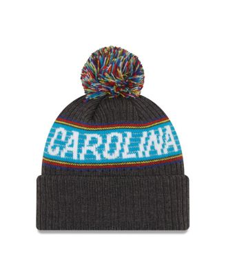 Men's Heather Charcoal Carolina Panthers 2022 Greg Olsen x Atrium Health Levine Children's Hospital Pom Knit Hat