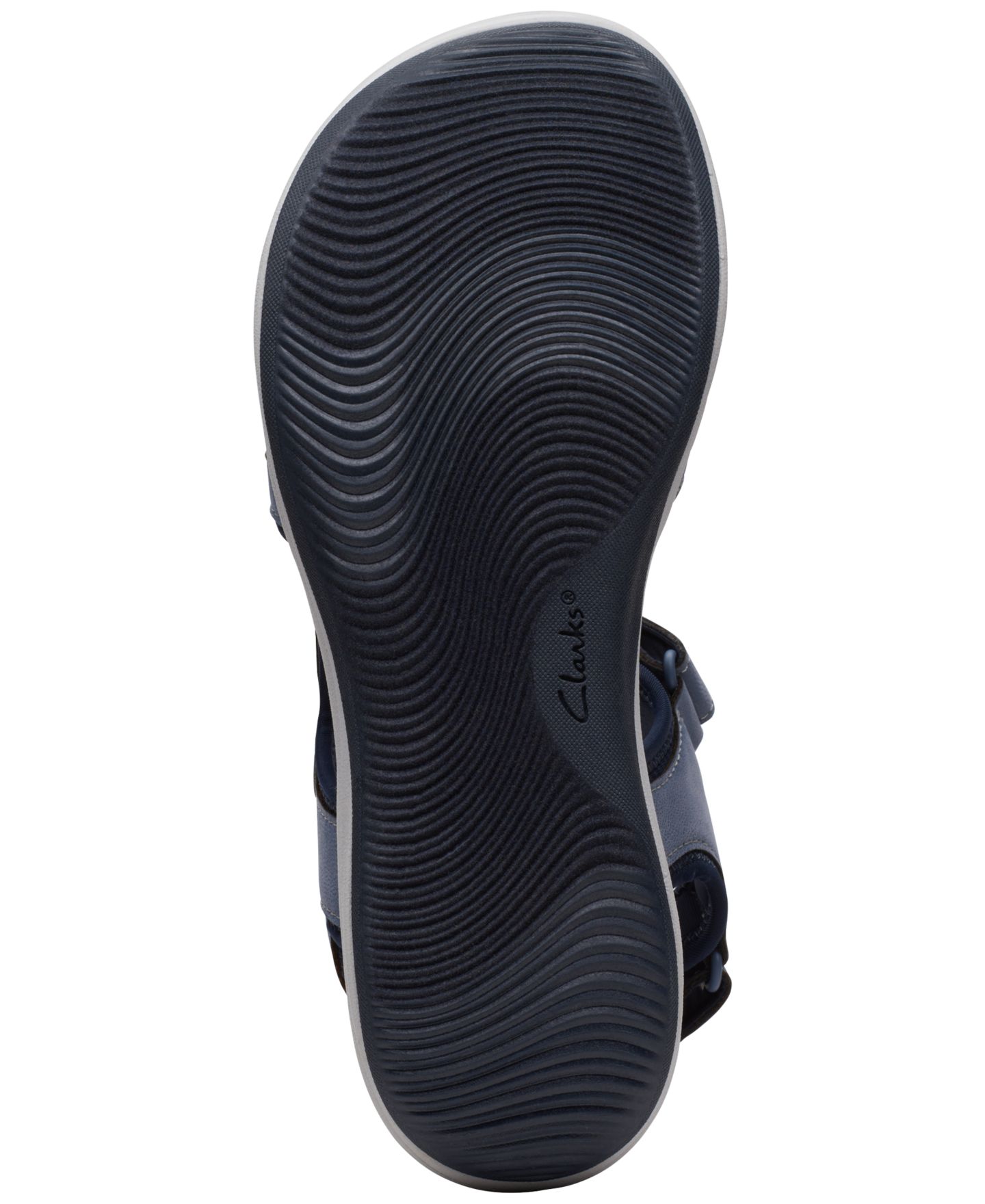 Женские сандалии Clarks Cloudsteppers Mira Bay Strappy Sport Sandals, цвет: Джинсовый синий — фото 5