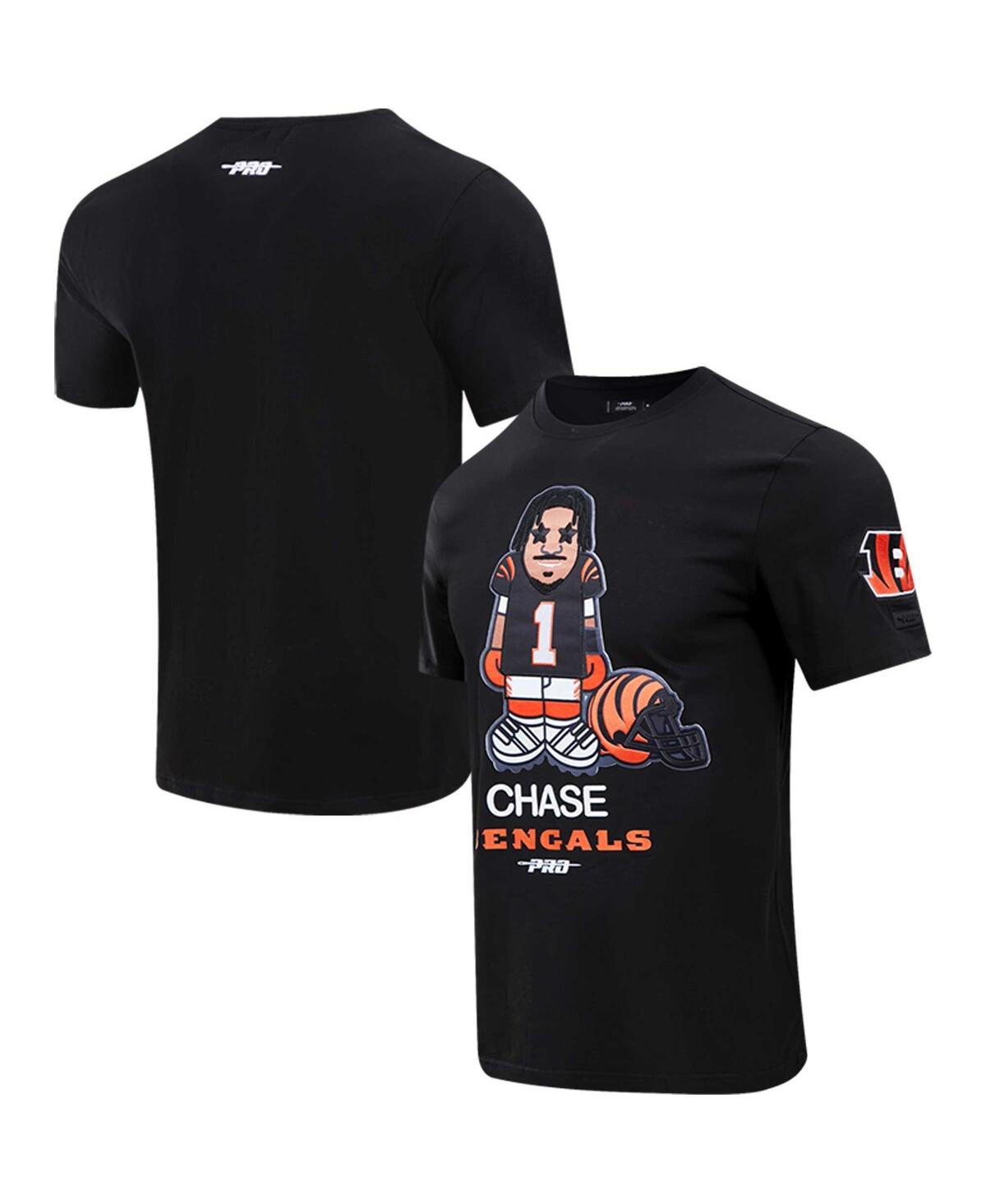Pro Standard Men's Ja'marr Chase Black Cincinnati Bengals Player Avatar Graphic T-shirt In Black