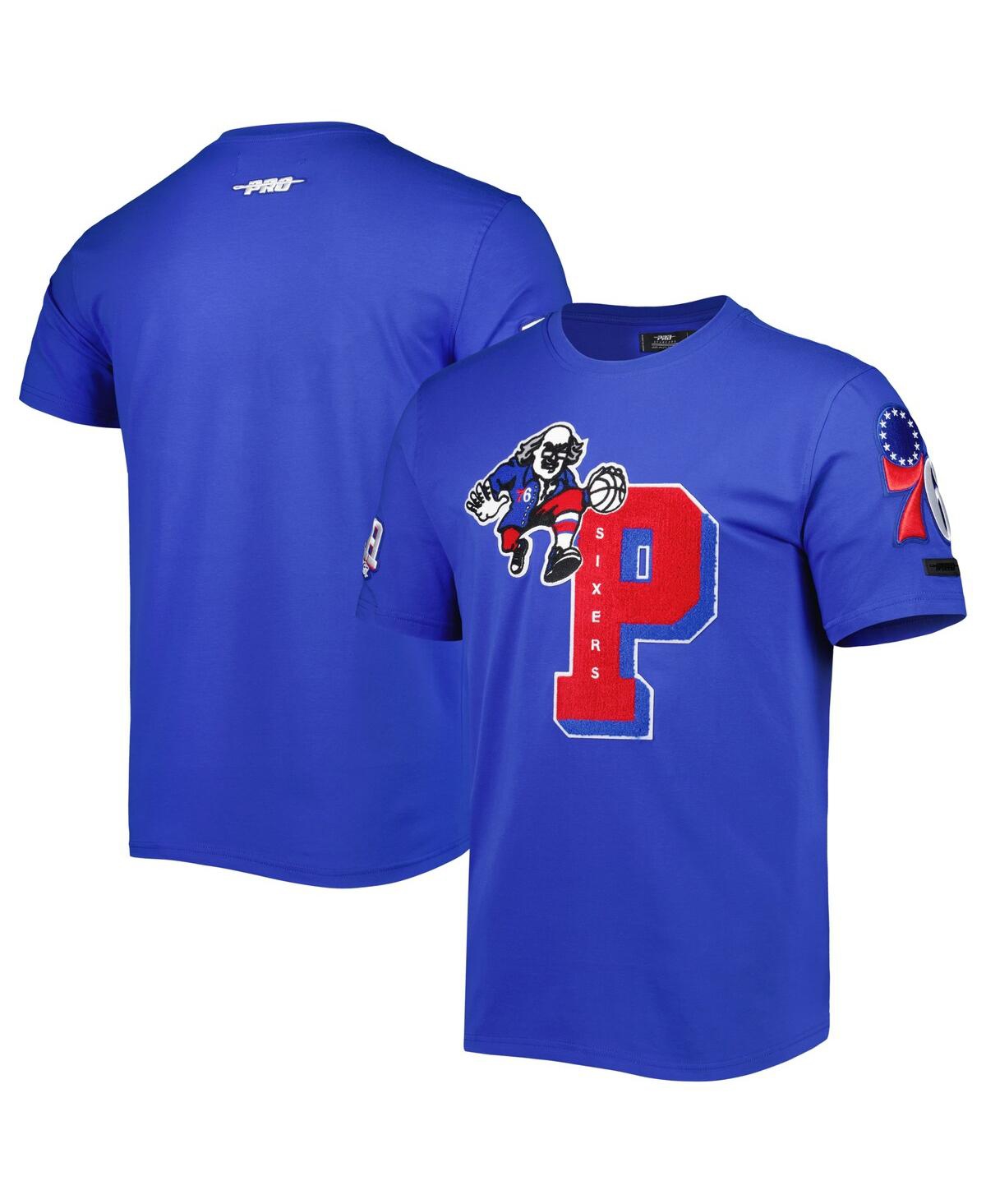 Shop Pro Standard Men's  Royal Philadelphia 76ers Mash Up Capsule T-shirt