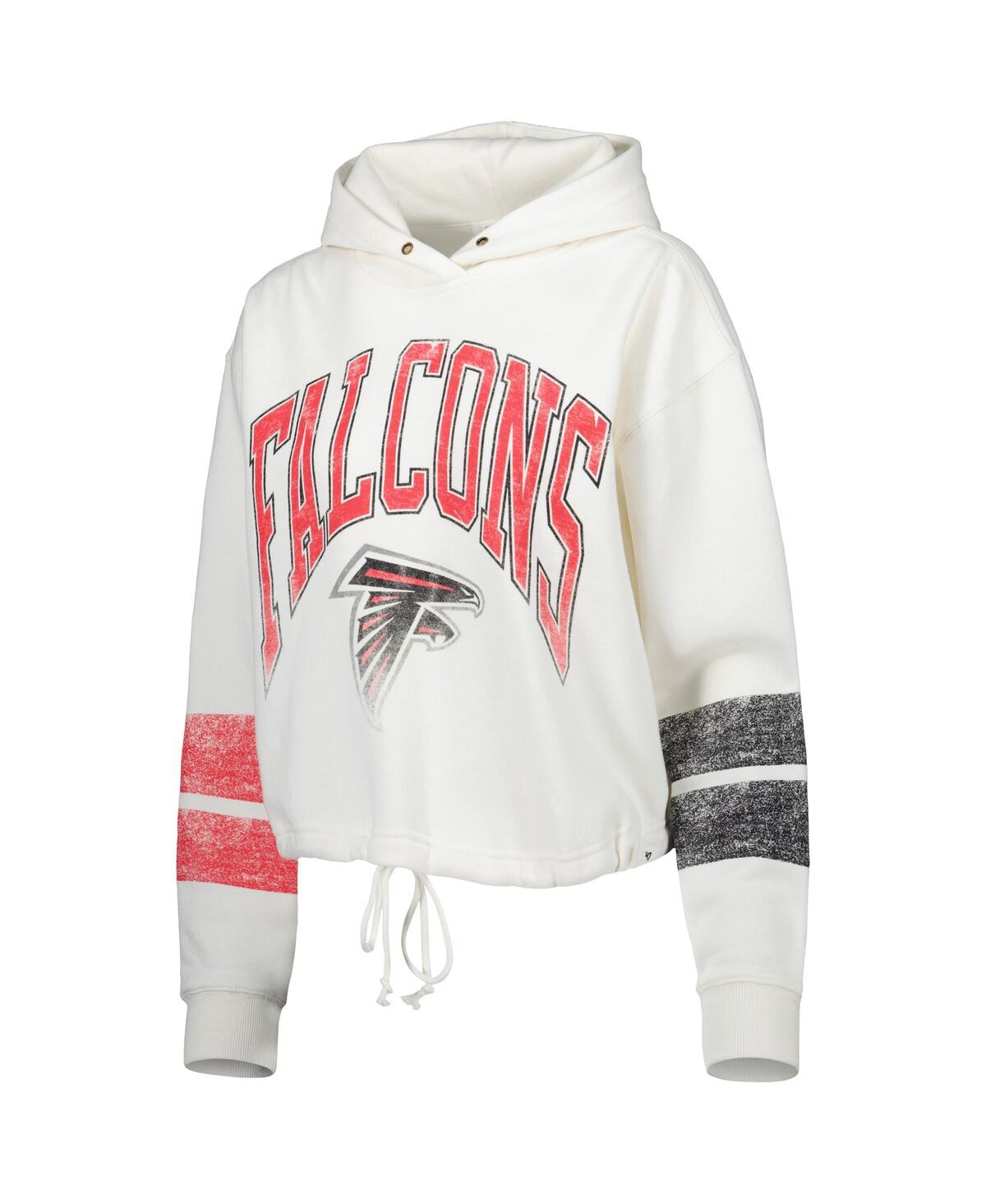 Shop 47 Brand Women's ' Oatmeal Atlanta Falcons Harper Pullover Hoodie