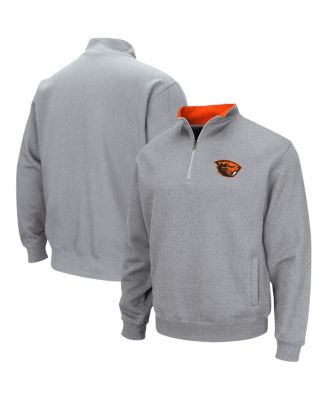 Men's Heathered Gray Oregon State Beavers Tortugas Team Logo Quarter-Zip Jacket