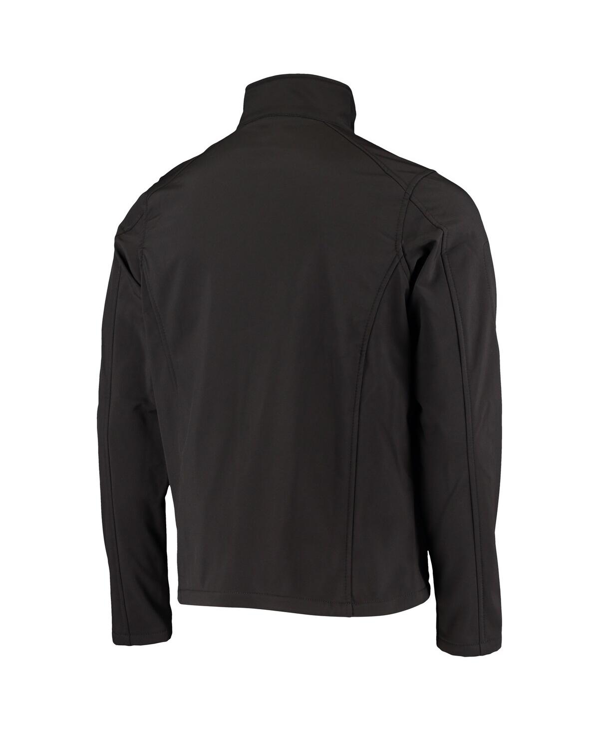 DUNBROOKE MEN'S DUNBROOKE BLACK JACKSONVILLE JAGUARS SONOMA SOFTSHELL FULL-ZIP JACKET 