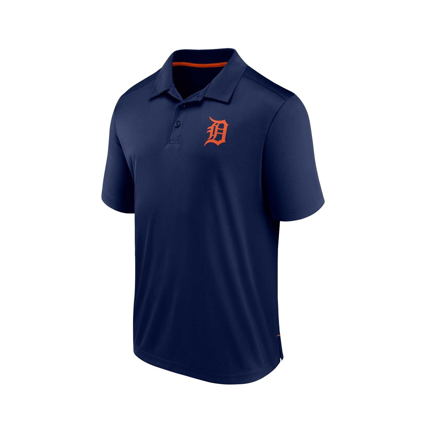 Мужское поло Fanatics Navy Detroit Tigers Hands Down Polo Shirt — фото 3