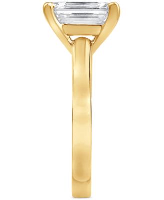Certified Lab Grown Diamond Emerald-Cut Solitaire Engagement Ring (5 ct. t.w.) in 14k White, Yellow or Rose Gold