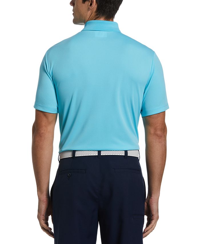PGA Tour Men's Airflux Golf Polo Shirt Blue Size Small
