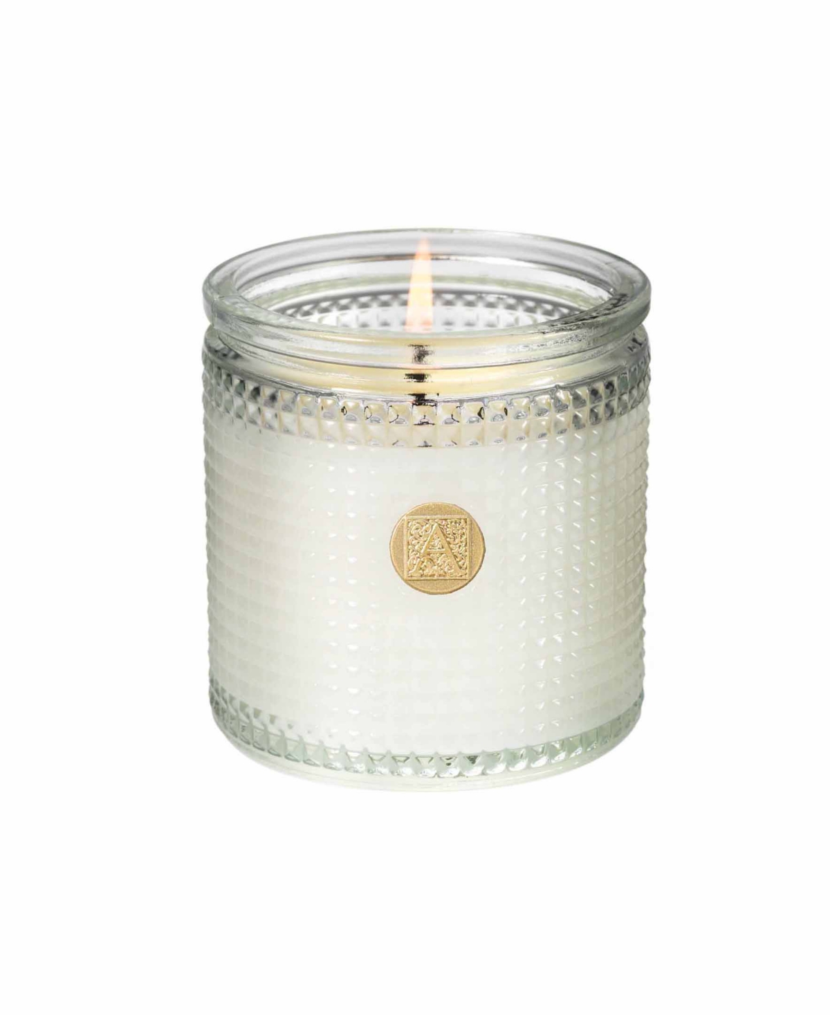 Gardenia Textured Candle - White