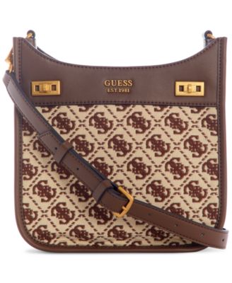 GUESS - Small 4G Jacquard Monogram Hobo Crossbody