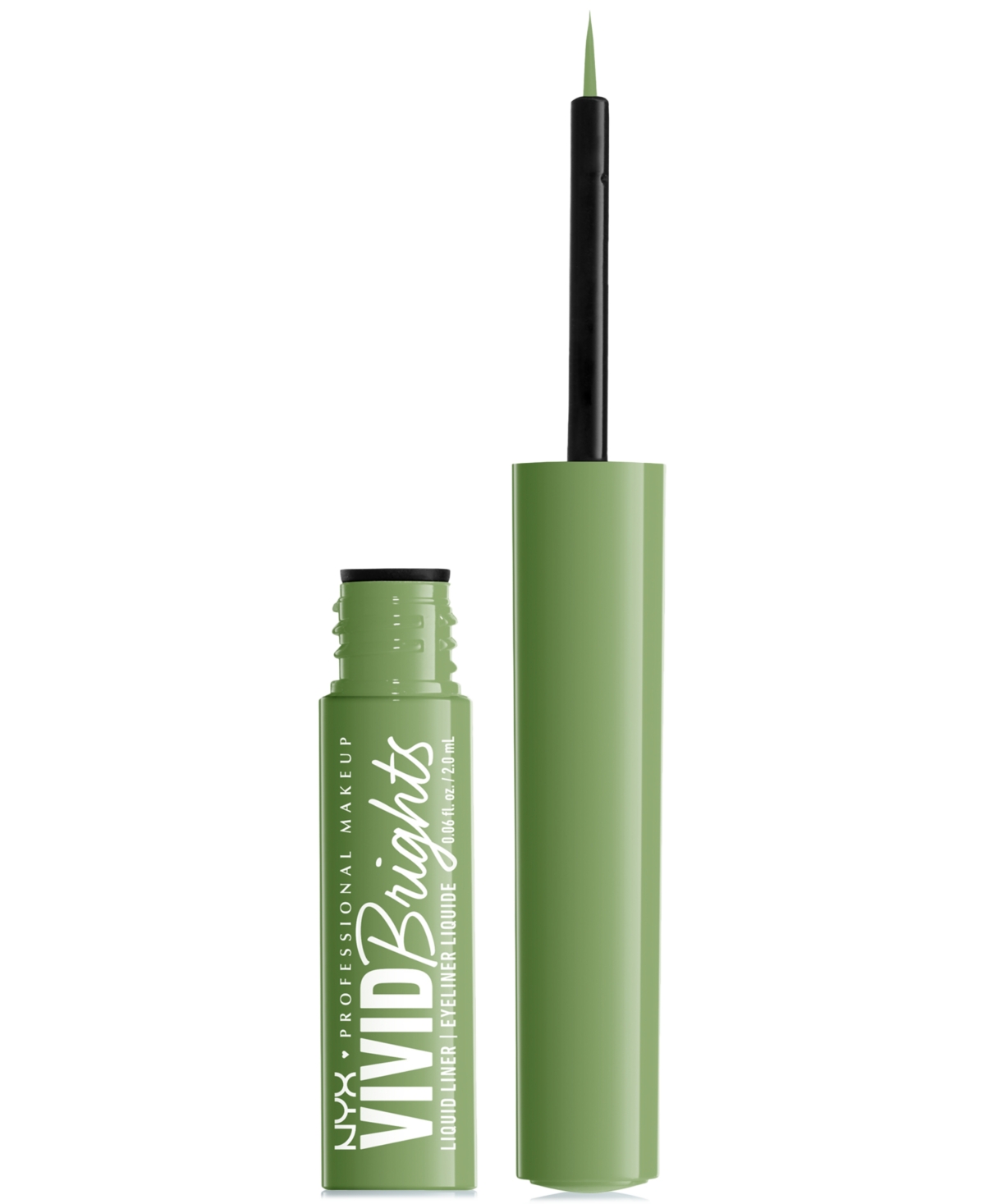 Nyx Professional Makeup Vivid Brights Liquid Liner In Ghosted Green