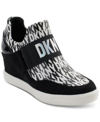 DKNY - Women's Cosmos Slip-On Logo Wedge Sneakers