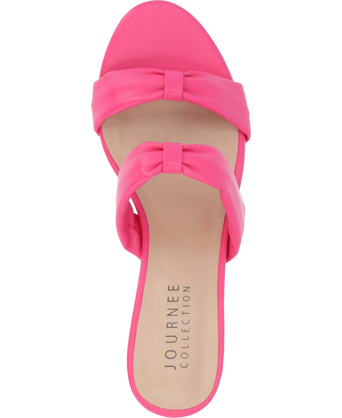 Journee Collection Women's Dyllan Double Strap Kitten Heel Dress Sandals